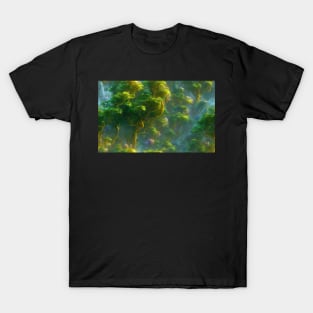 Seamless Jungle Plants Texture Patterns XII T-Shirt